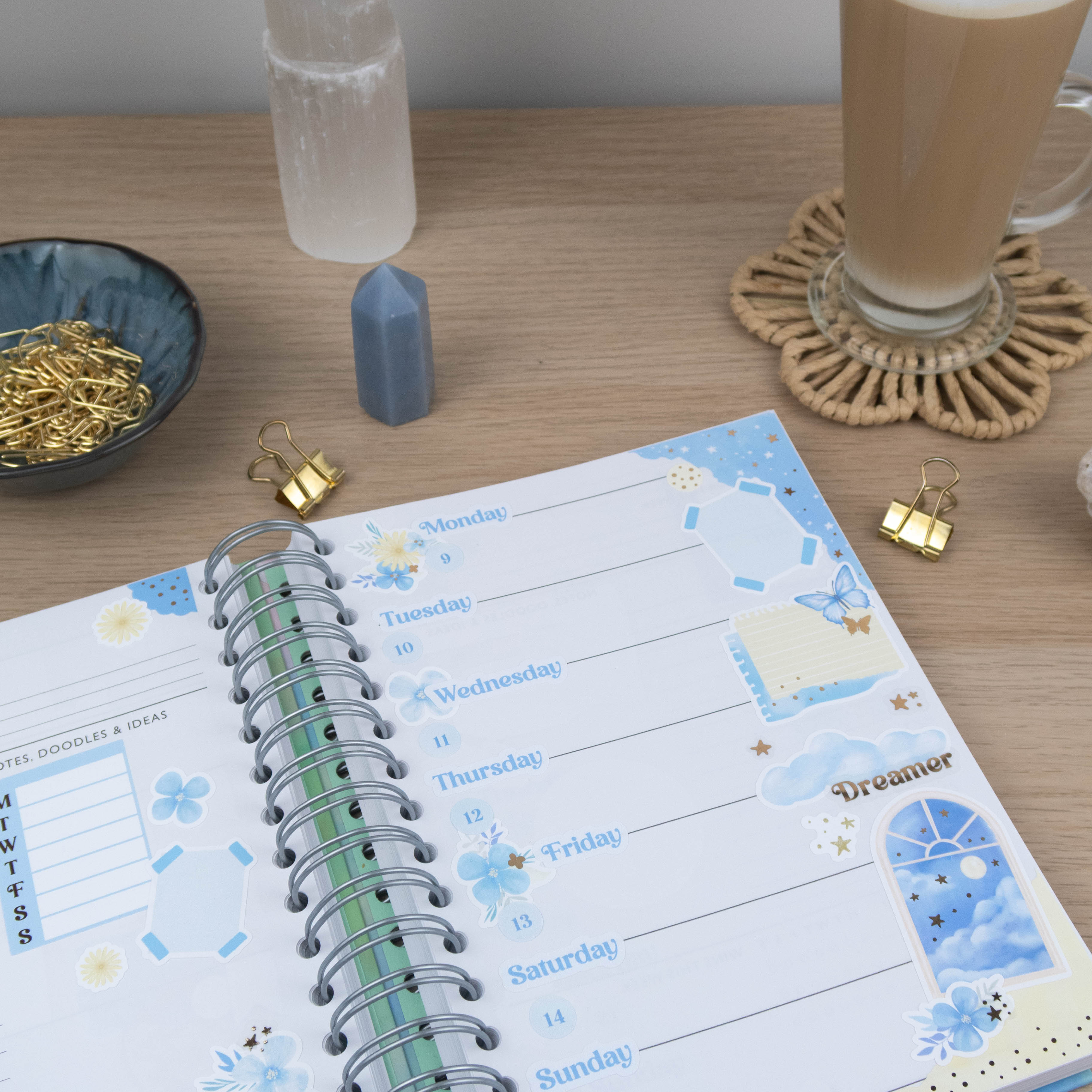 DAYDREAMER SOCIETY DAYS OF THE WEEK - PLANNER STICKER SHEET - Rebecca Yates