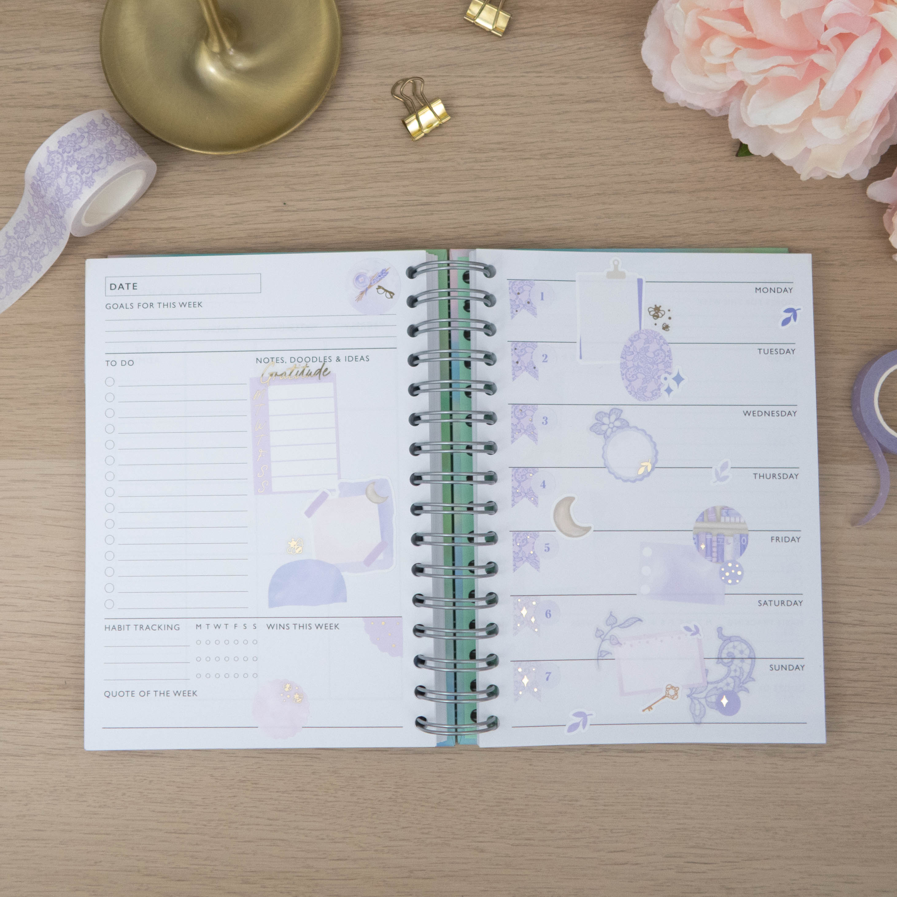 LACE  - STICKER SHEET (TRANSPARENT) - Rebecca Yates