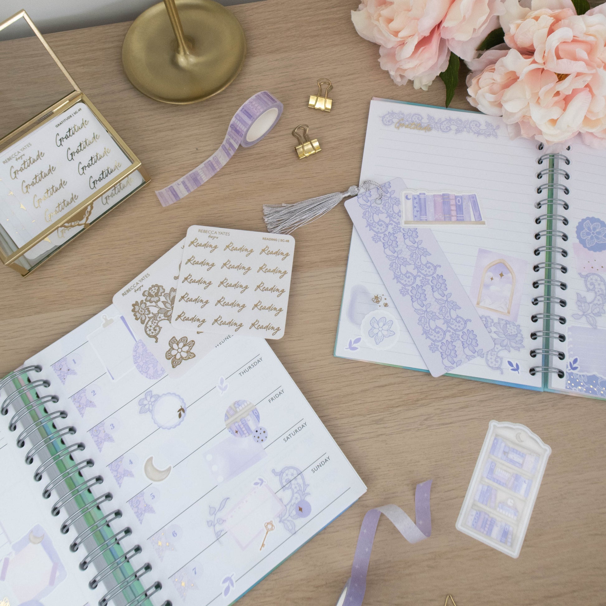 LACE  - STICKER SHEET (TRANSPARENT) - Rebecca Yates