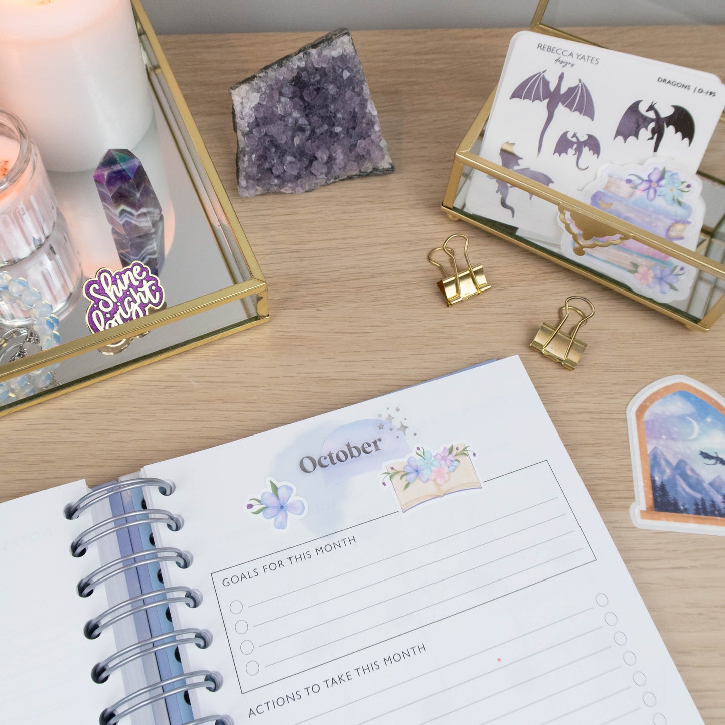 TWILIGHT WATERCOLOUR SWATCHES  - PLANNER STICKER SHEET