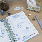 MOON FLOWER DIVIDERS  - FOILED PLANNER STICKERS - Rebecca Yates