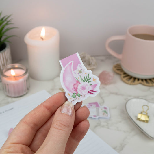 PINK MOON  - MAGNETIC BOOKMARK