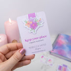 DREAMY FLOWERS   - MAGNETIC BOOKMARK - Rebecca Yates