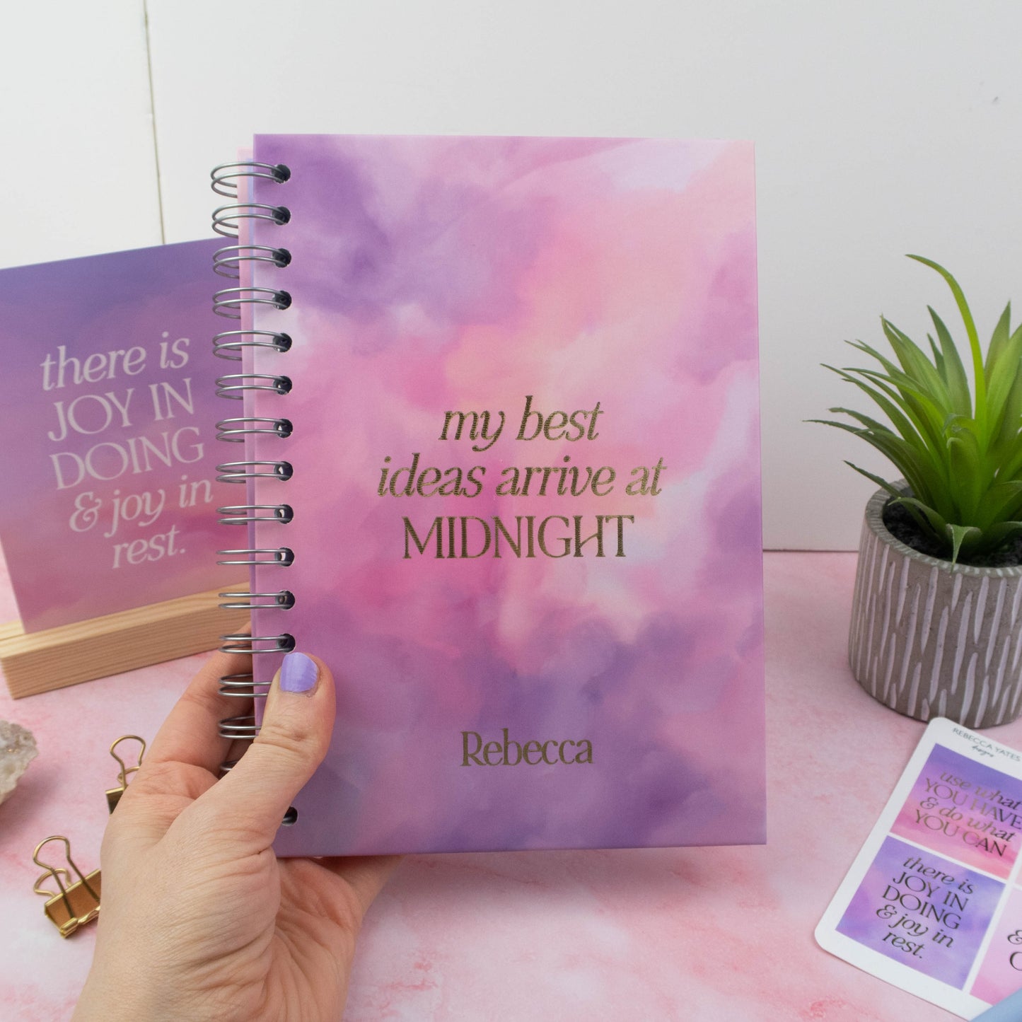 MY BEST IDEAS ARRIVE AT MIDNIGHT - LUXE PERSONALISED JOURNAL