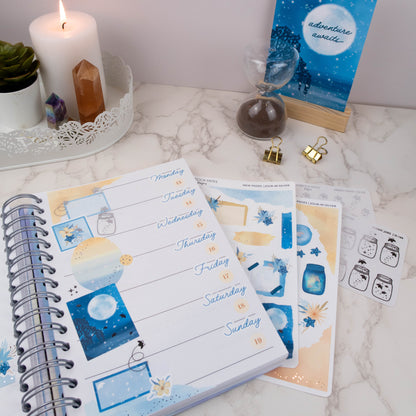 LIGHT THE WAY - FOILED PLANNER STICKER QUOTES