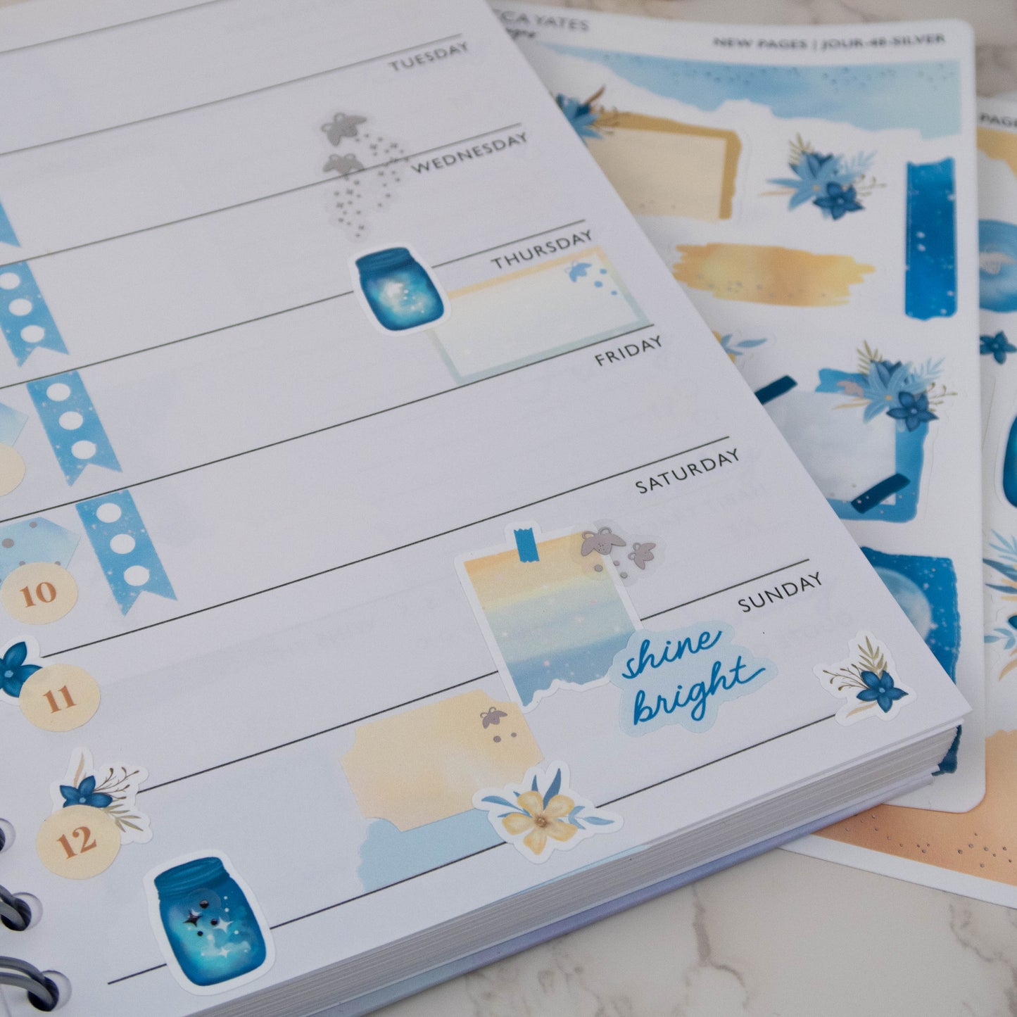 NEW PAGES - PLANNER STICKER SHEET