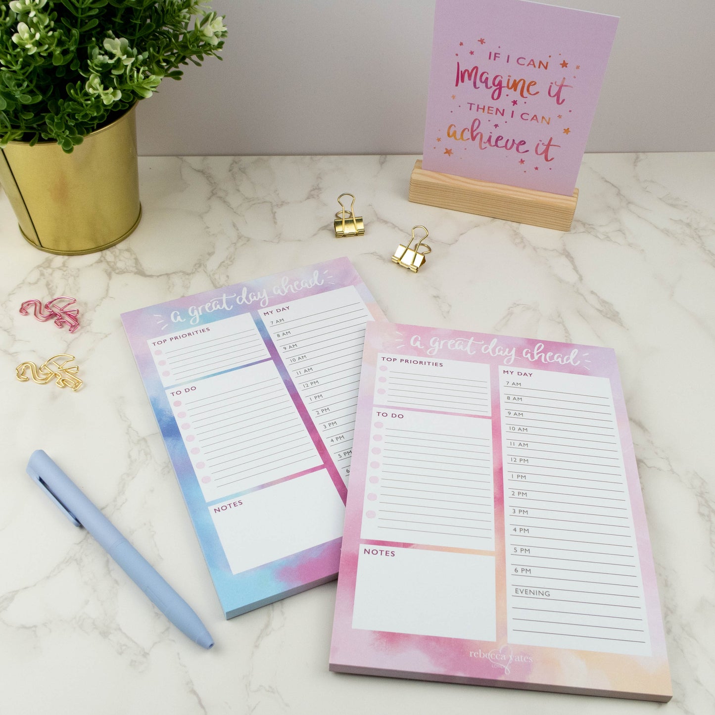 A GREAT DAY AHEAD - DAY PLANNER PAD (OPAL)