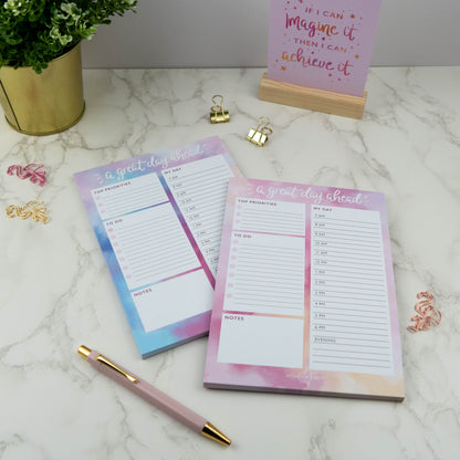 A GREAT DAY AHEAD - DAY PLANNER PAD (OPAL)