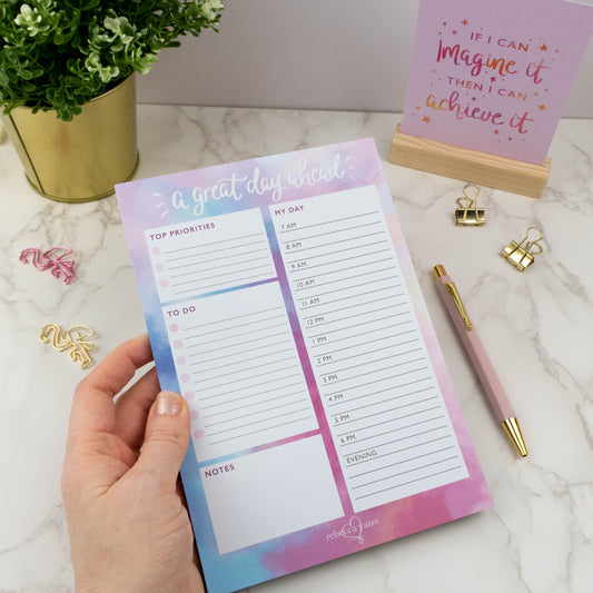 A GREAT DAY AHEAD - DAY PLANNER PAD (OPAL)