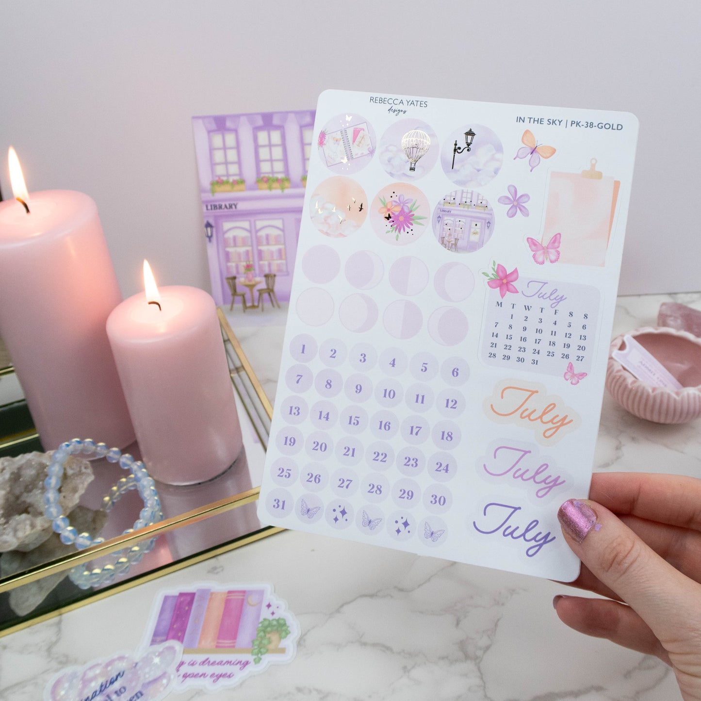 JULY MONTH OVERVIEW STICKER SHEET