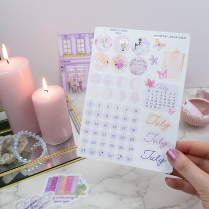 JULY MONTH OVERVIEW STICKER SHEET