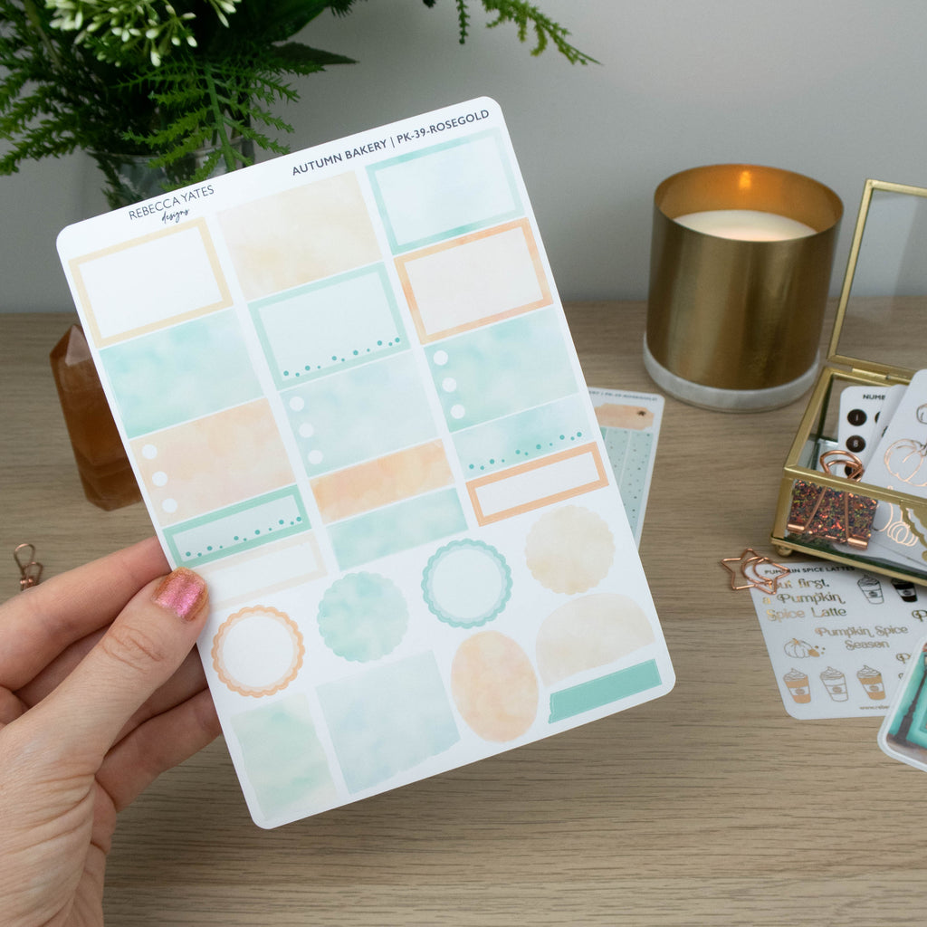 AUTUMN BAKERY - CLASSIC PLANNING KIT - Rebecca Yates