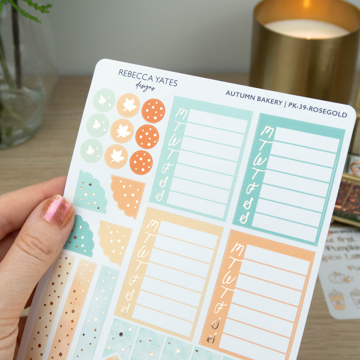 AUTUMN BAKERY - CLASSIC PLANNING KIT - Rebecca Yates