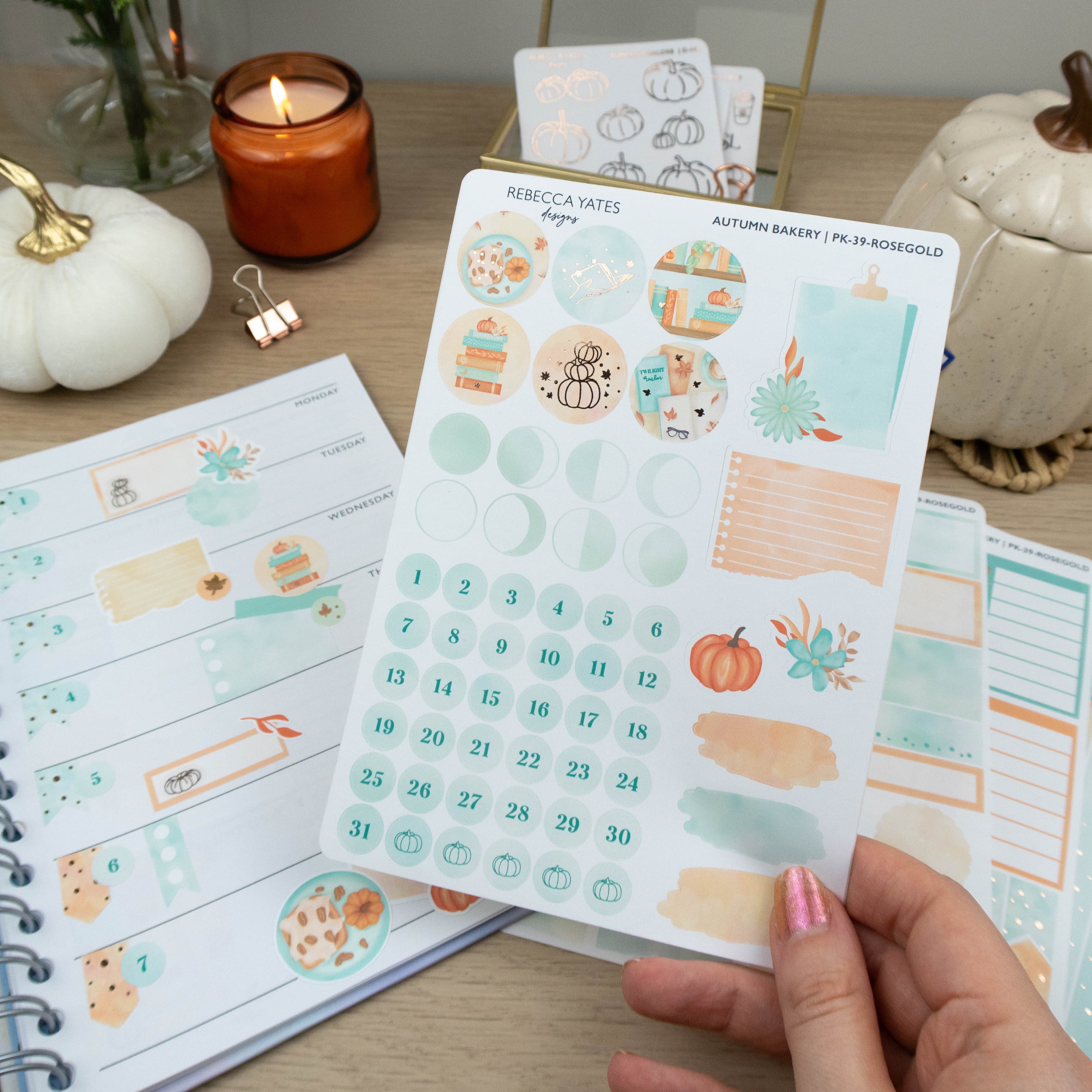 AUTUMN BAKERY - CLASSIC PLANNING KIT - Rebecca Yates