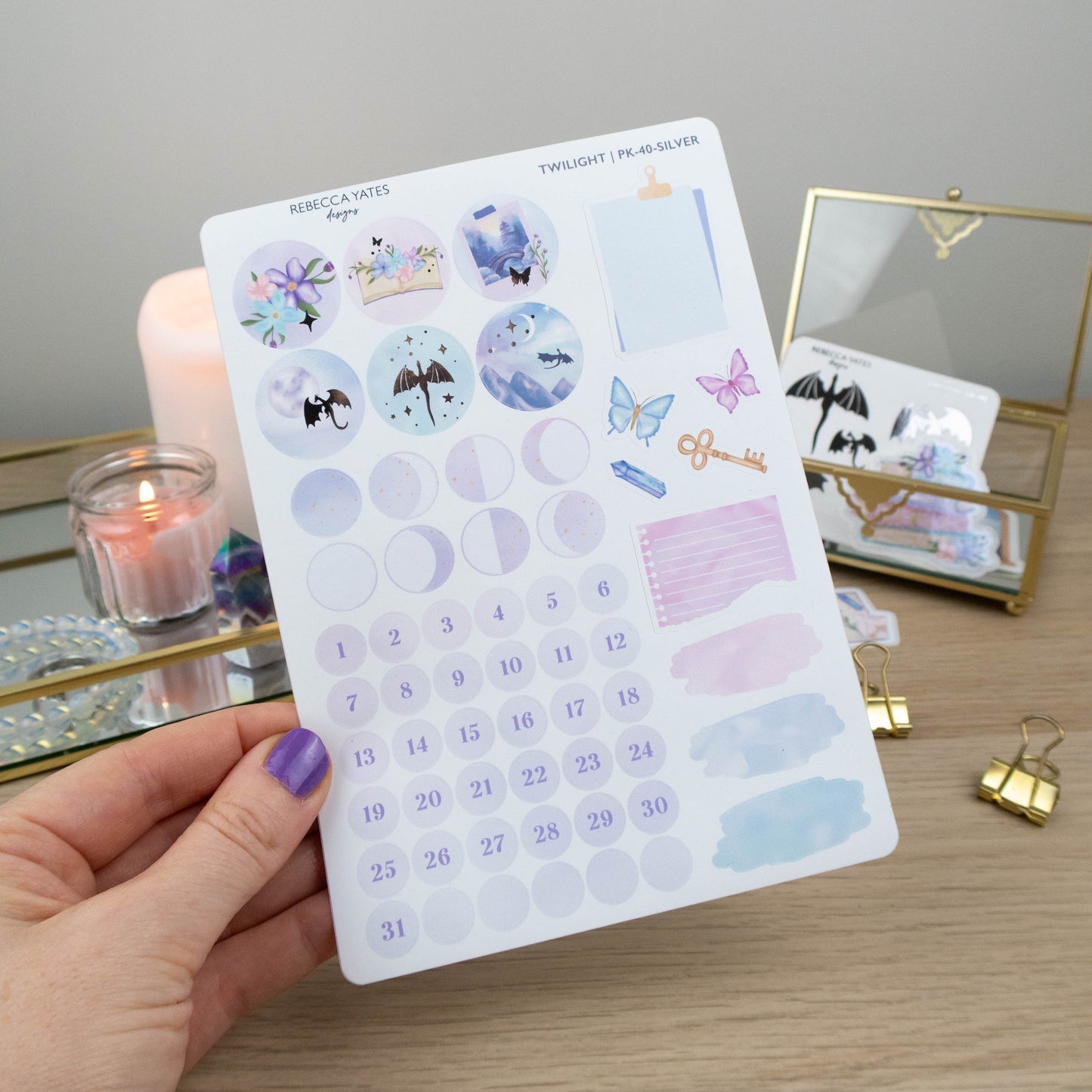 TWILIGHT - BIG CREATIVE STICKER BUNDLE - Rebecca Yates