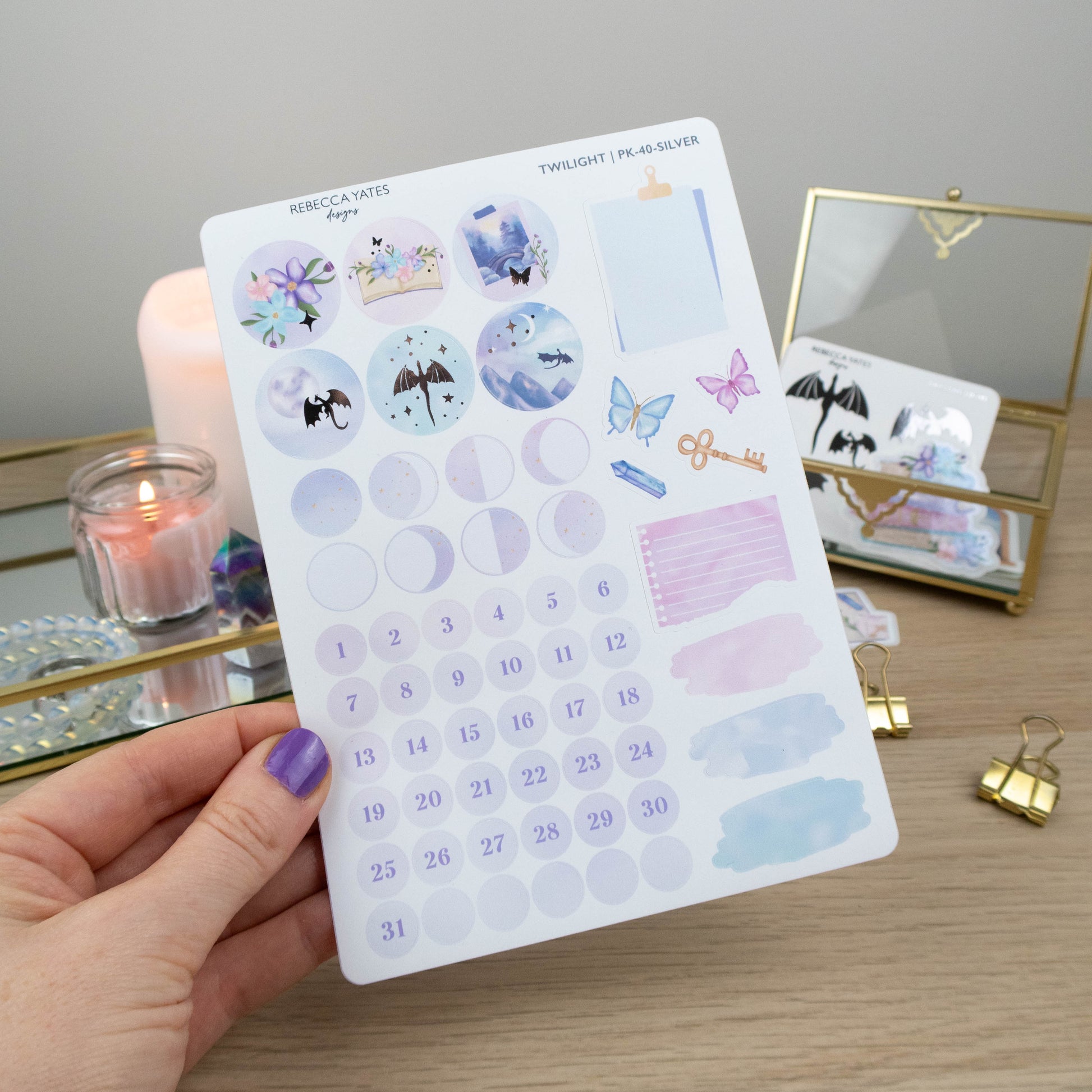 TWILIGHT - BIG CREATIVE STICKER BUNDLE - Rebecca Yates