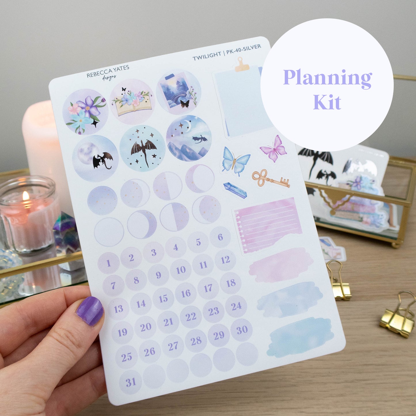 TWILIGHT - BIG CREATIVE STICKER BUNDLE - Rebecca Yates