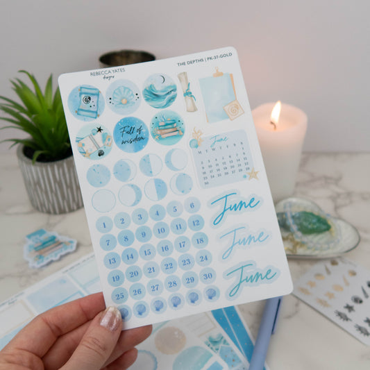 JUNE MONTH OVERVIEW STICKER SHEET
