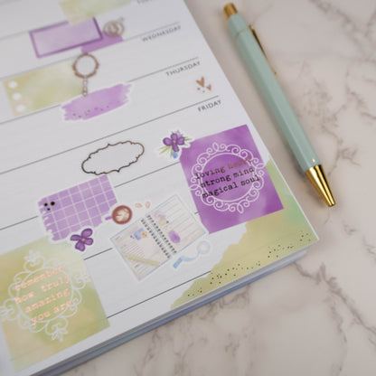 LOVING HEART - FOILED PLANNER STICKER QUOTES