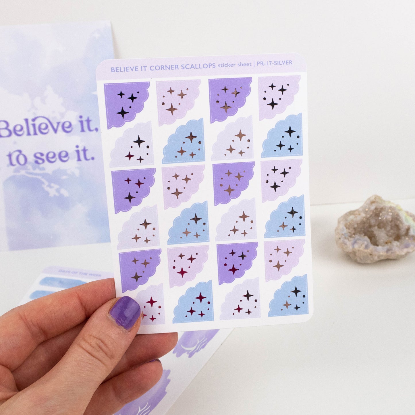 BELIEVE IT SCALLOPS - STICKER SHEET