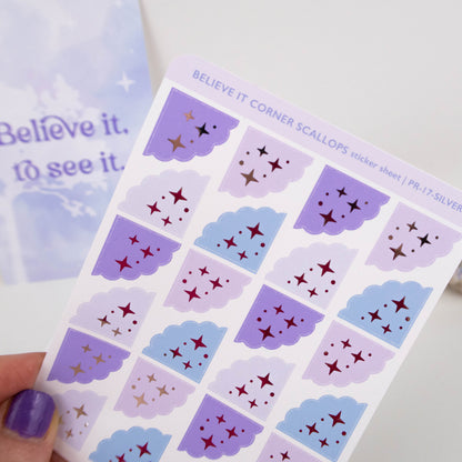 BELIEVE IT SCALLOPS - STICKER SHEET