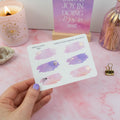 DAWN TIL DUSK SWASHES - STICKER SHEET - Rebecca Yates