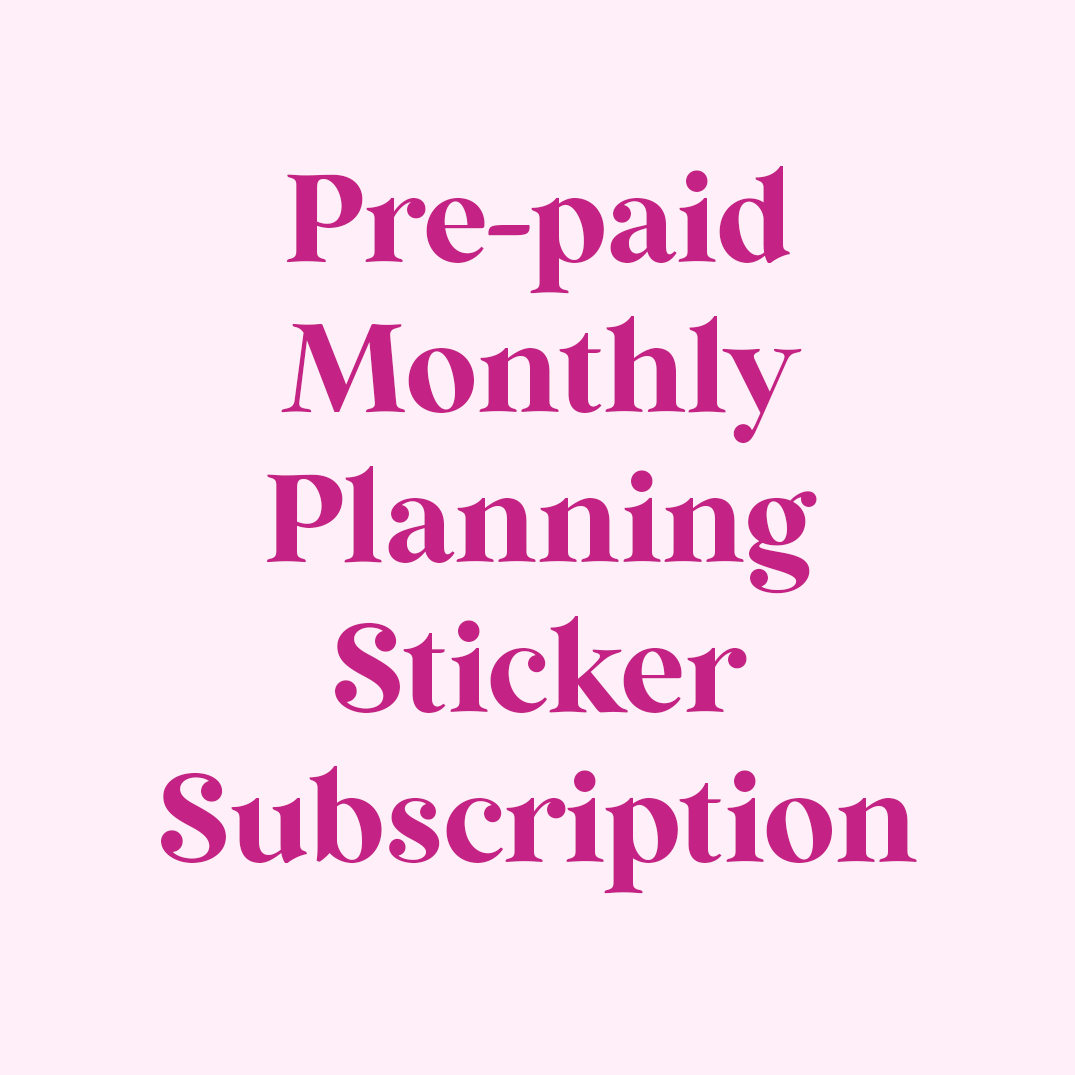 PRE-PAID STICKER SUBSCRIPTION