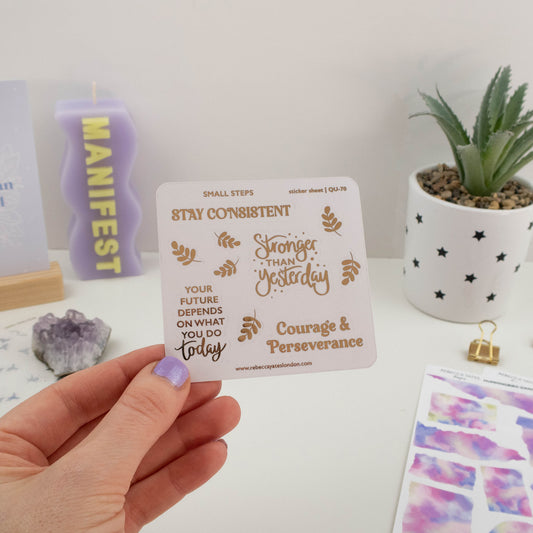 SMALL THINGS - FOILED PLANNER STICKERS