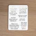 BEGIN AGAIN - FOILED PLANNER STICKERS - Rebecca Yates