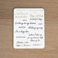 MAKING MY WAY - FOILED PLANNER STICKERS - Rebecca Yates
