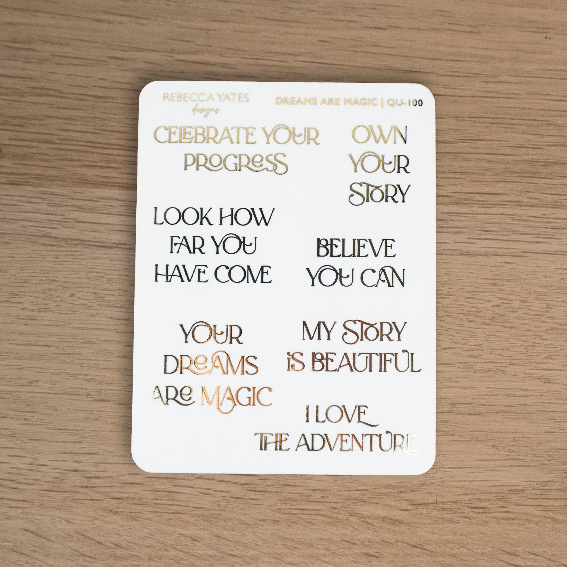 DREAMS ARE MAGIC - FOILED PLANNER STICKERS - Rebecca Yates