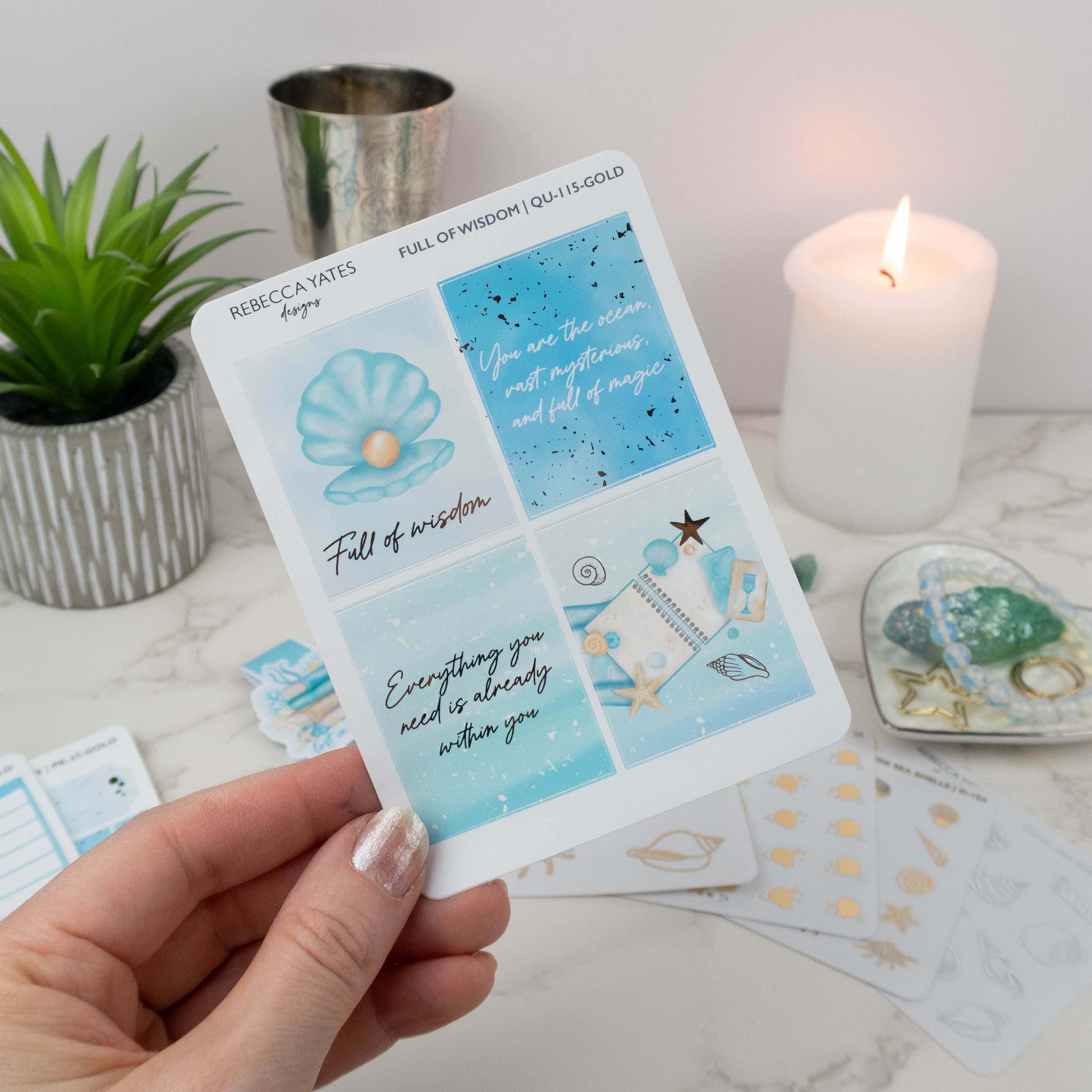 FULL OF WISDOM - STICKER SHEET - Rebecca Yates