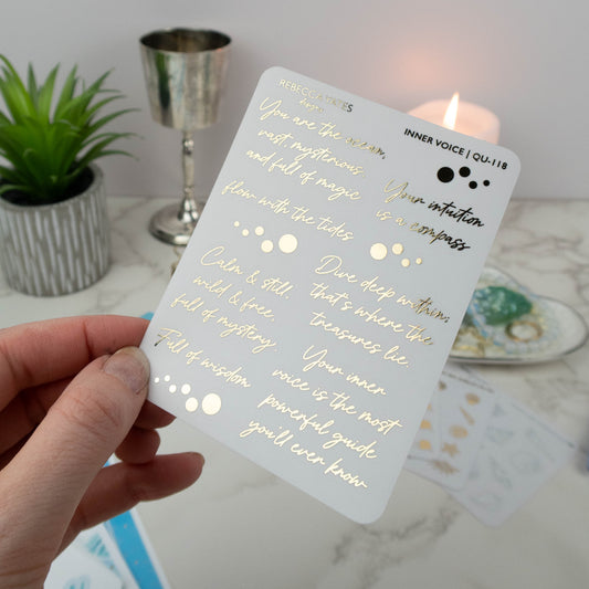 INNER VOICE - FOILED PLANNER STICKERS