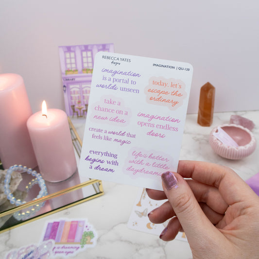 IMAGINATION - QUOTES PLANNER STICKER SHEET