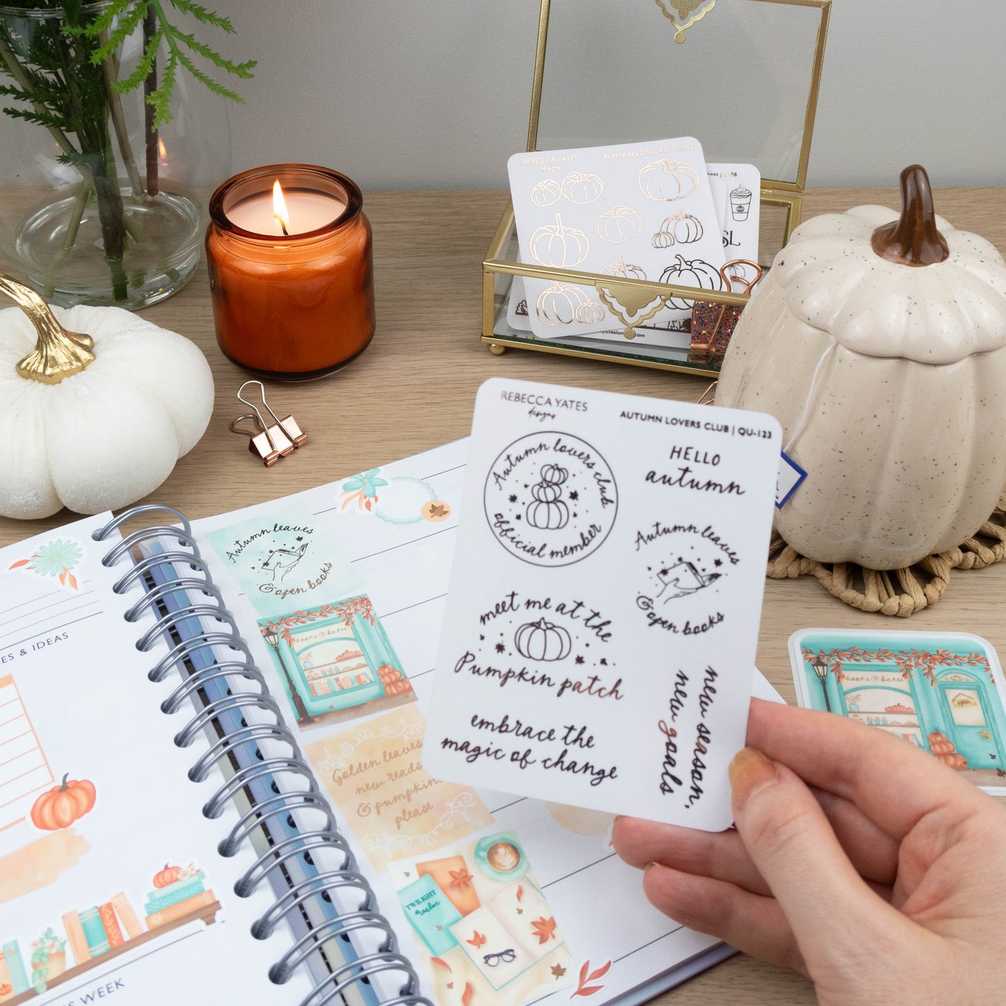 AUTUMN LOVERS CLUB - QUOTES PLANNER STICKER SHEET