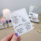 KEEP YOUR EYES ON THE STARS - QUOTES PLANNER STICKER SHEET - Rebecca Yates