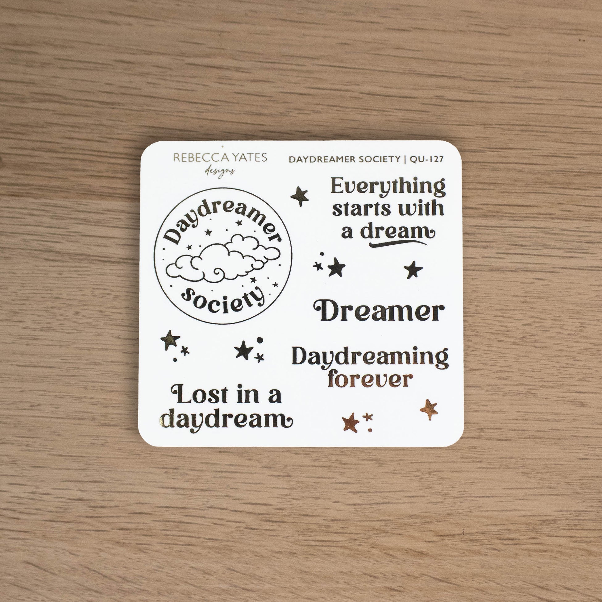 DAYDREAMER SOCIETY - FOILED QUOTE PLANNER STICKERS
