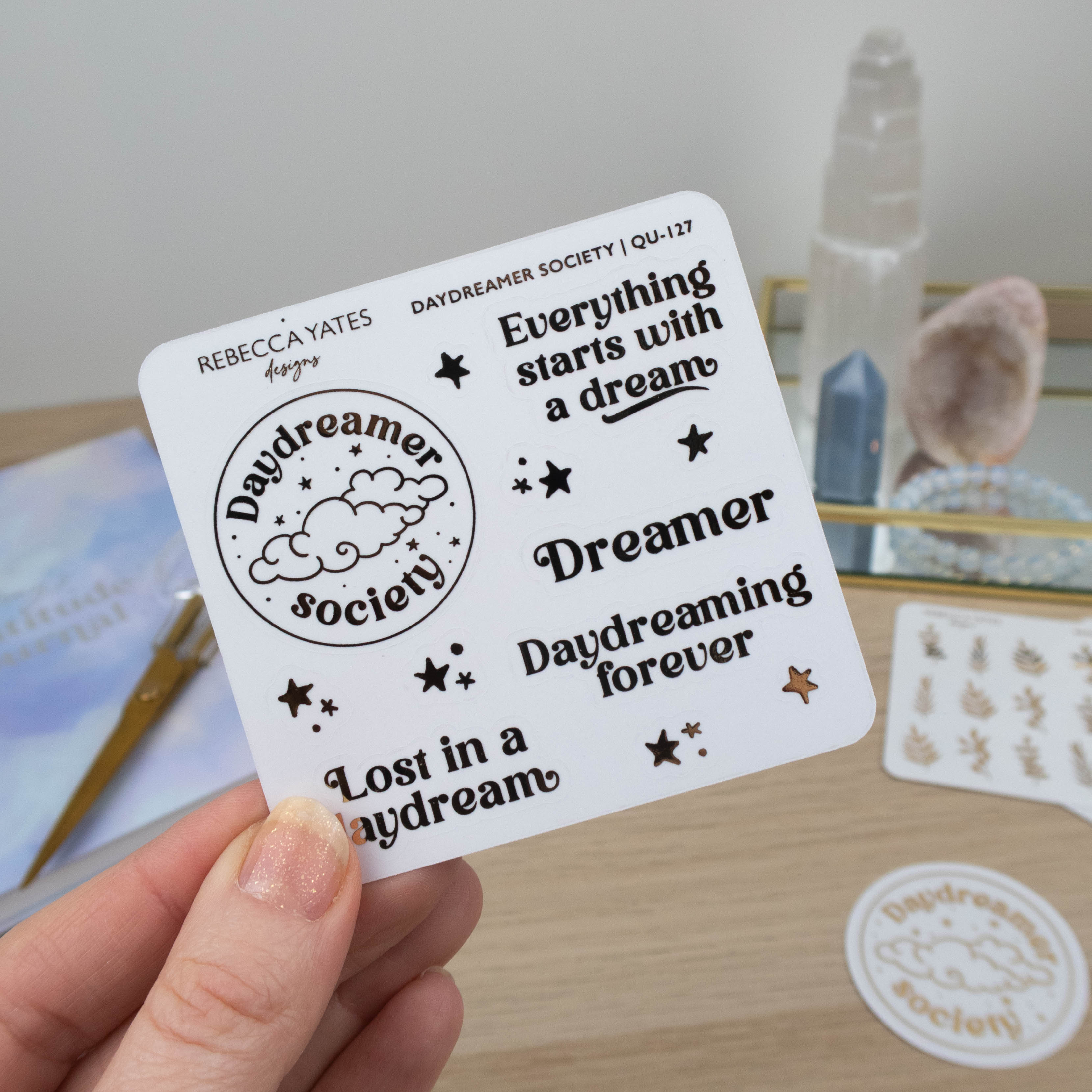 DAYDREAMER SOCIETY - FOILED QUOTE PLANNER STICKERS - Rebecca Yates