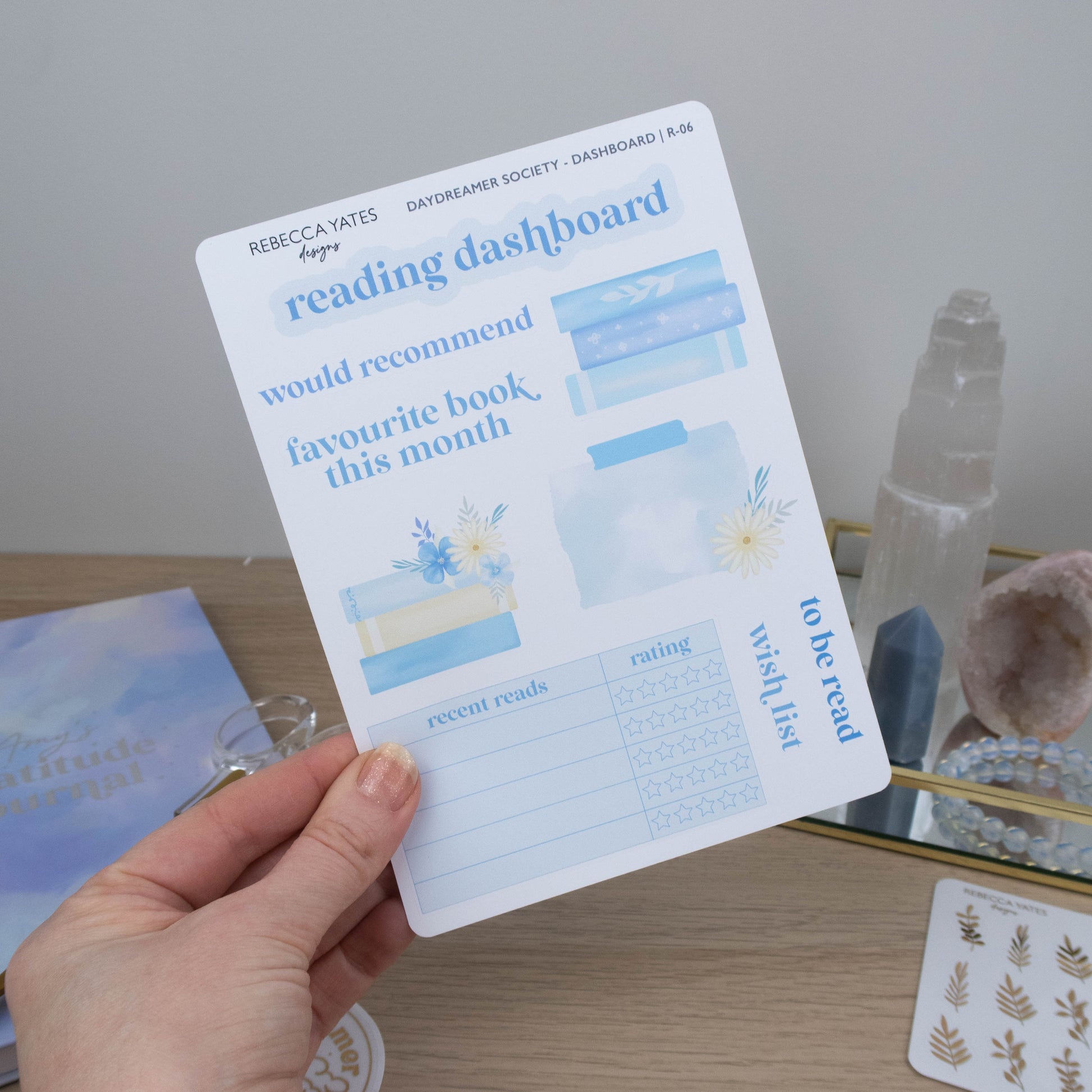 DAYDREAMER SOCIETY  - READING DASHBOARD STICKERS - Rebecca Yates