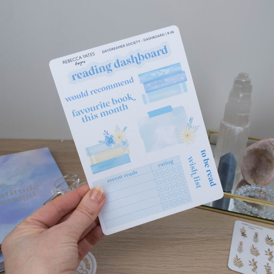 DAYDREAMER SOCIETY  - READING DASHBOARD STICKERS - Rebecca Yates