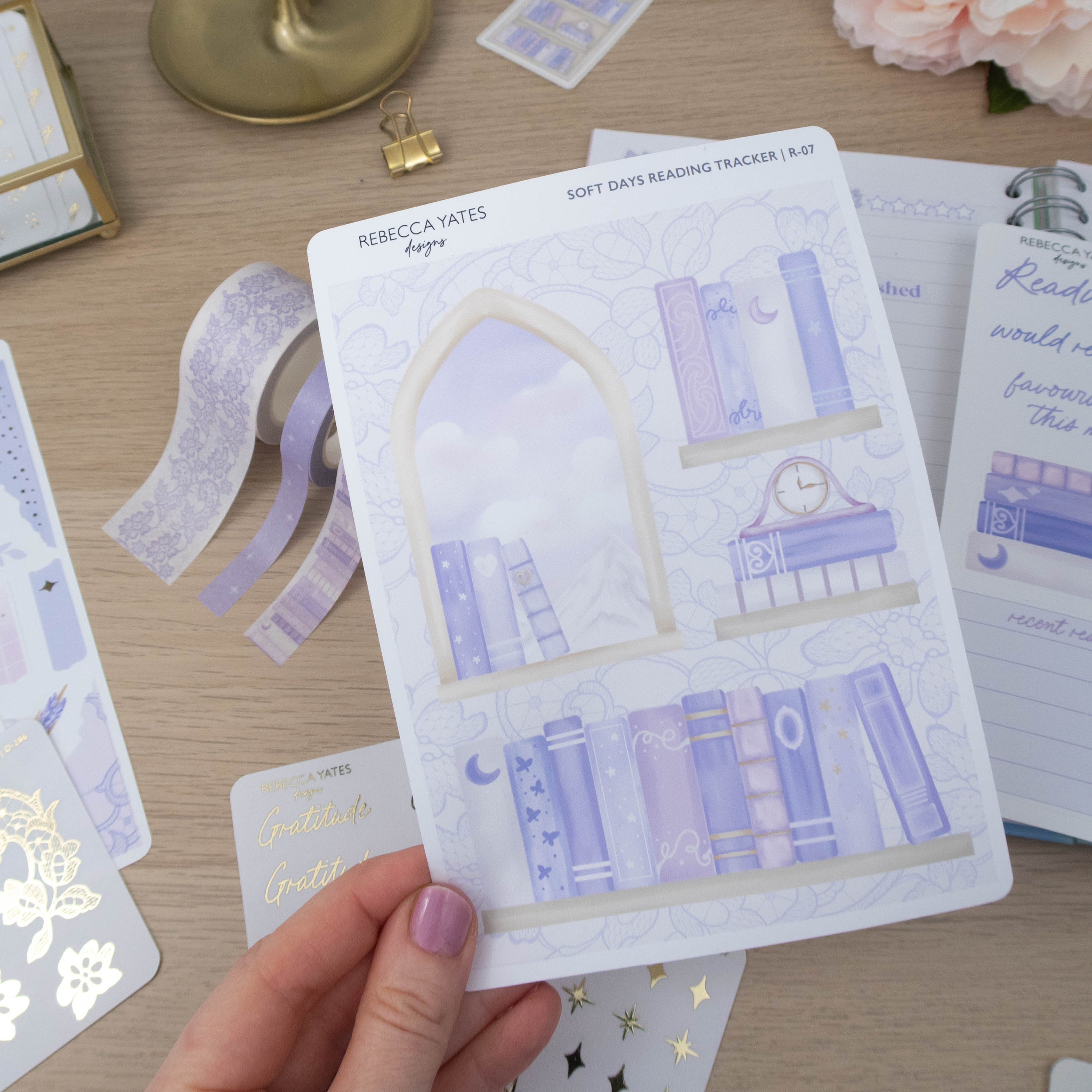 SOFT DAYS BOOKCASE - READING TRACKER - Rebecca Yates