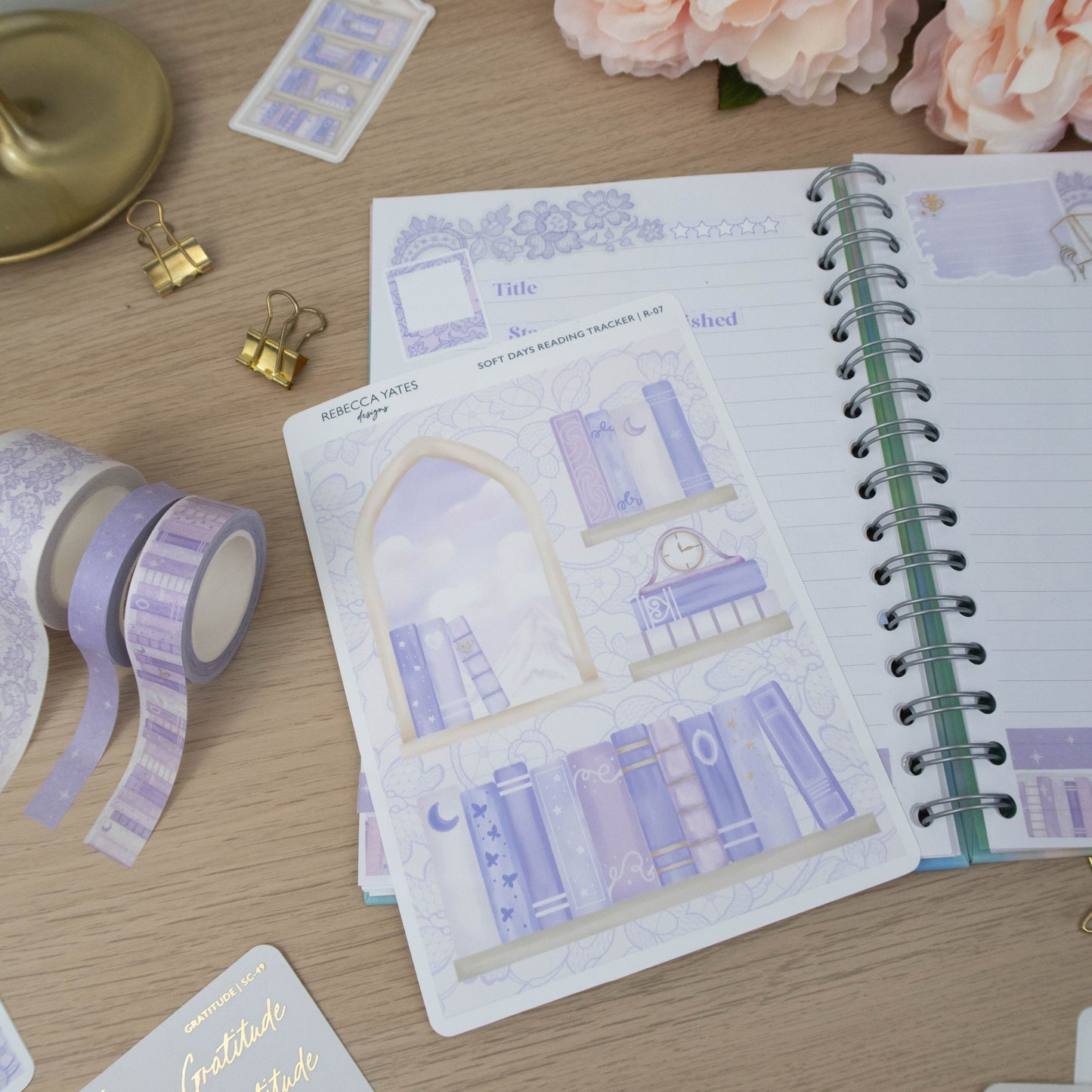 SOFT DAYS BOOKCASE - READING TRACKER - Rebecca Yates