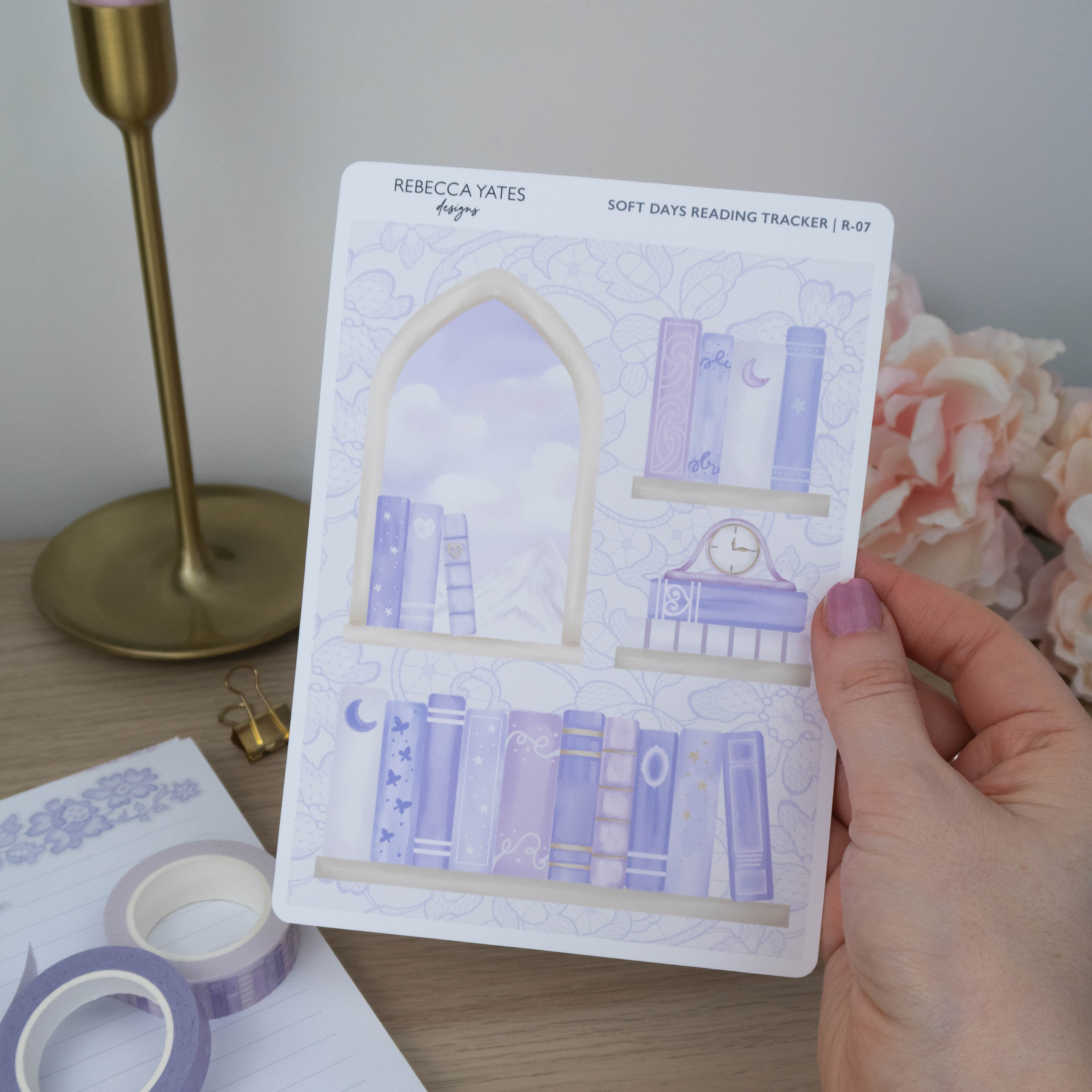 SOFT DAYS BOOKCASE - READING TRACKER - Rebecca Yates