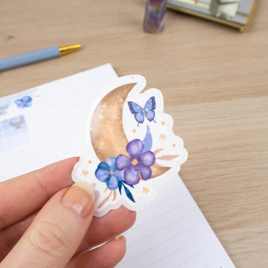 GOLDEN MOON  - SINGLE STICKER