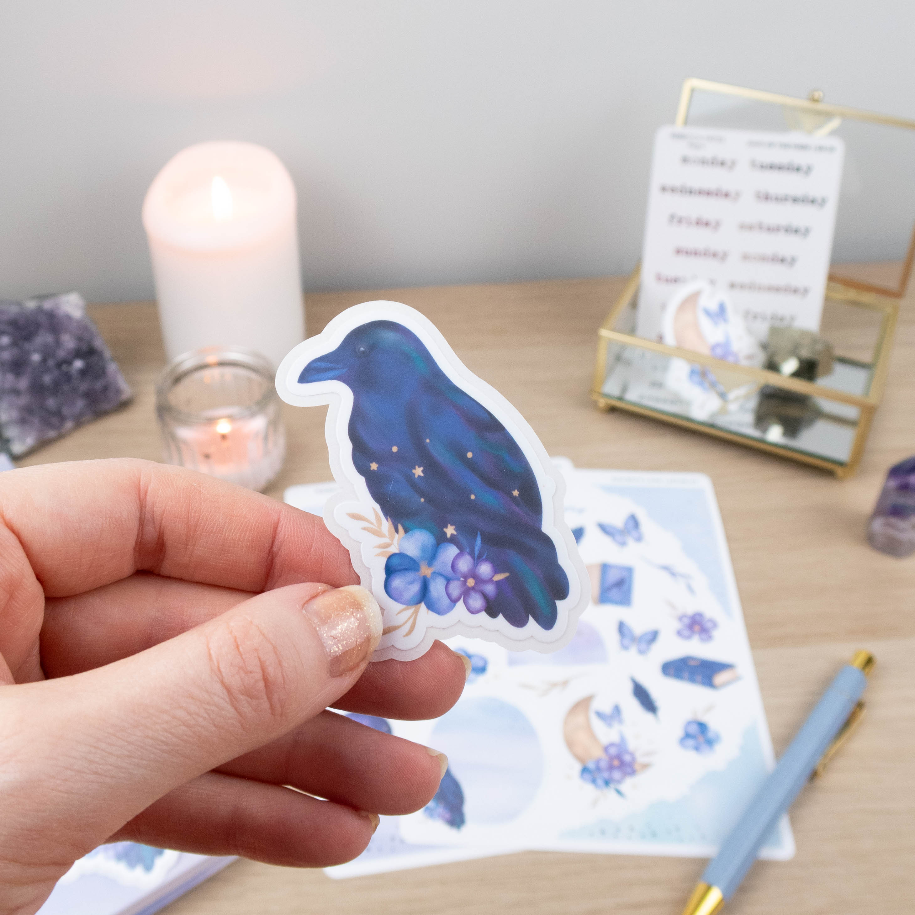 THE RAVEN - SINGLE STICKER – Rebecca Yates
