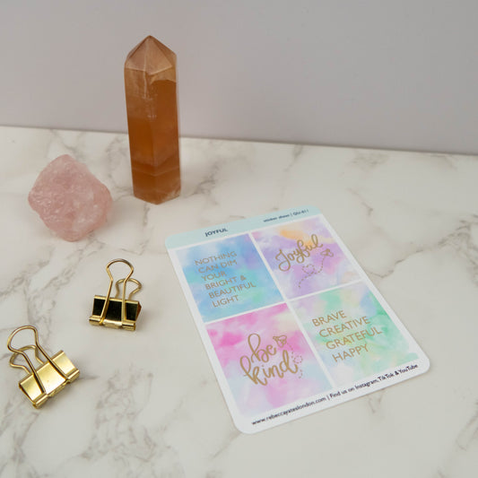 JOYFUL- PLANNER STICKER SHEET