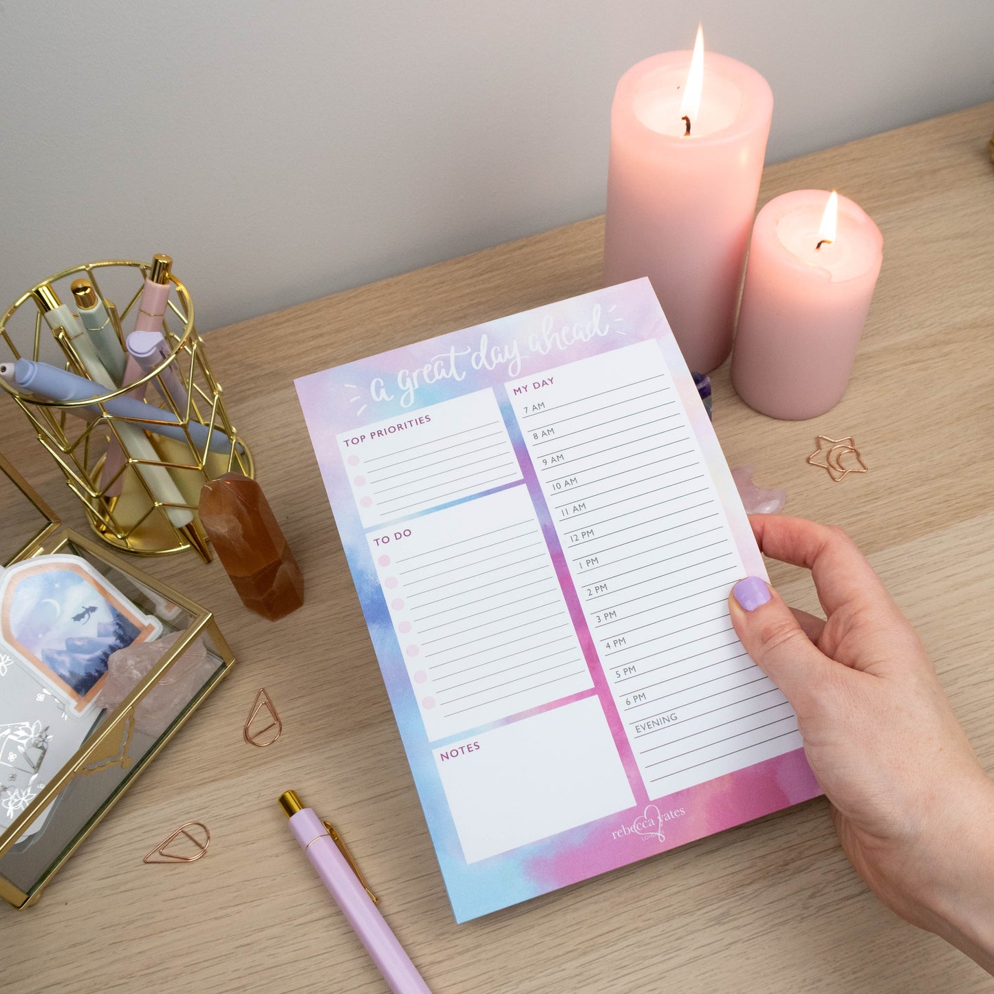A GREAT DAY AHEAD - DAY PLANNER PAD (OPAL)