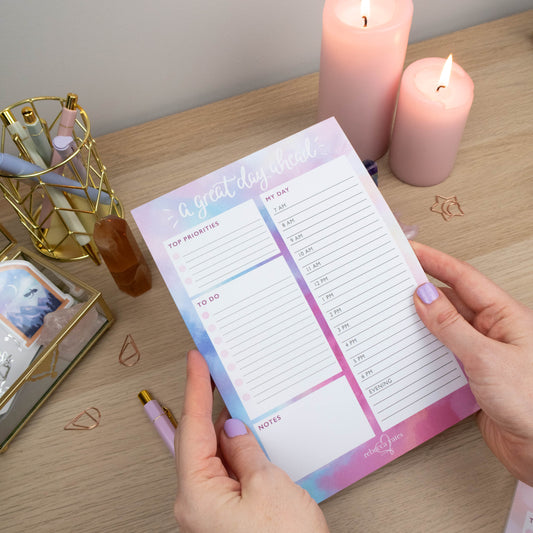 A GREAT DAY AHEAD - DAY PLANNER PAD (OPAL)