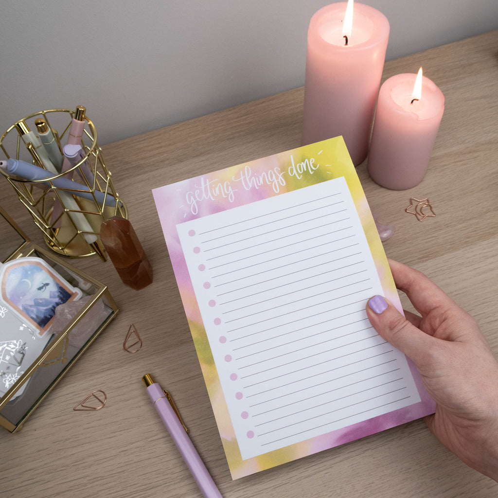 GETTING STUFF DONE (BLOOM) - NOTEPAD - Rebecca Yates