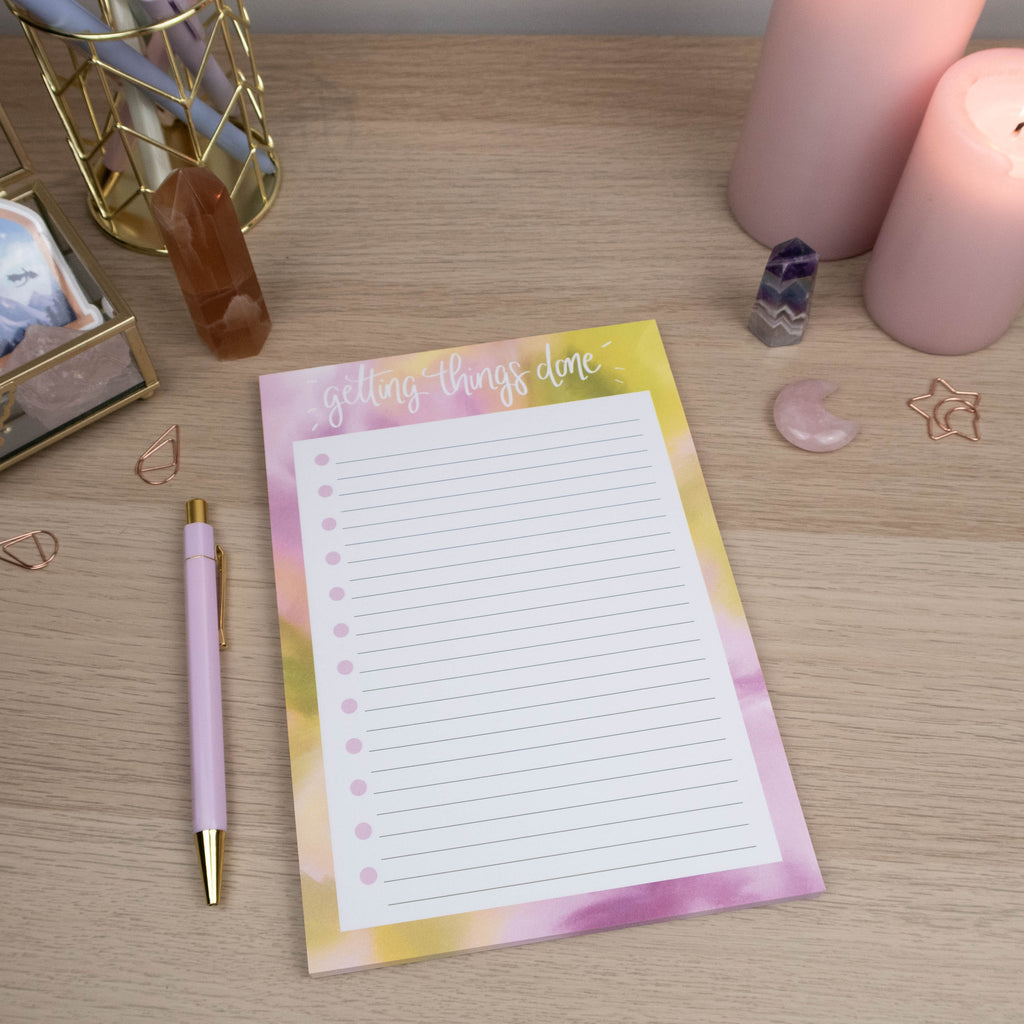 GETTING STUFF DONE (BLOOM) - NOTEPAD - Rebecca Yates